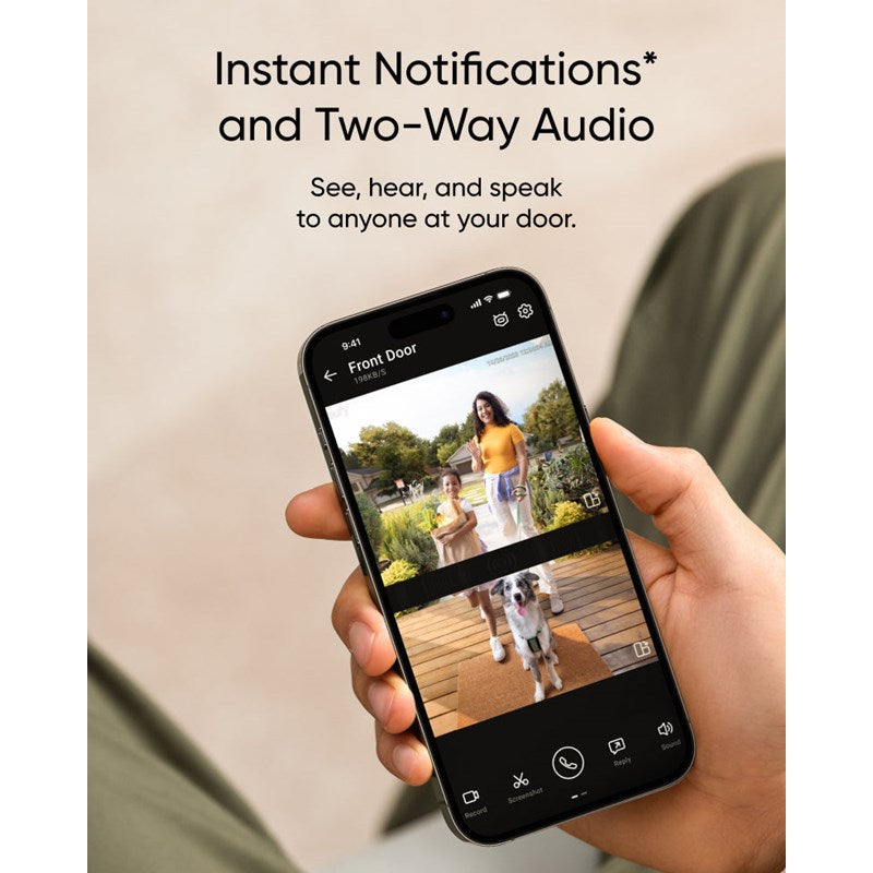 Eufy Video Doorbell E340 Kit With Chime 2K Dual Cameras - Black Eufy Video Doorbell E340 Kit With Chime 2K Dual Cameras - Black